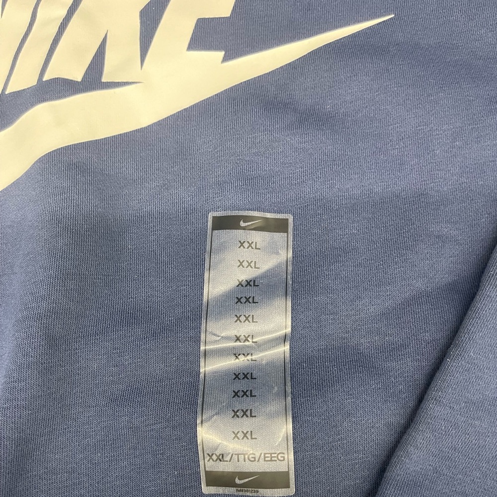 Nike Blue Club Fleece Crewneck Pullover Size XXL - Picture 3 of 4